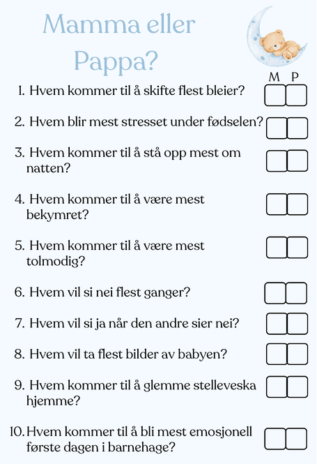 Hovedbilde Babyshower gutt