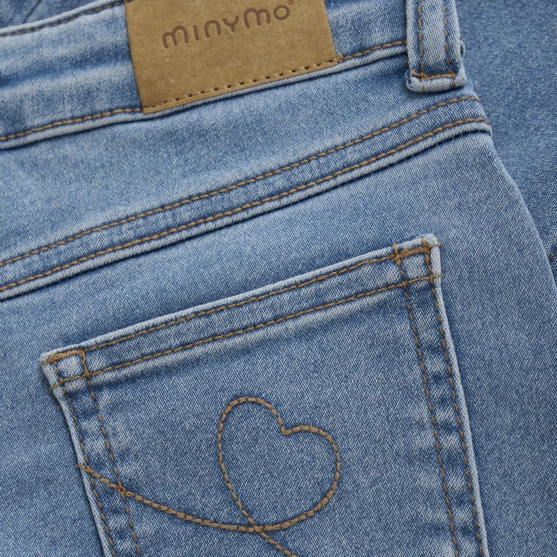 Jeans wide loose fit, 86-98, Light dusty blue